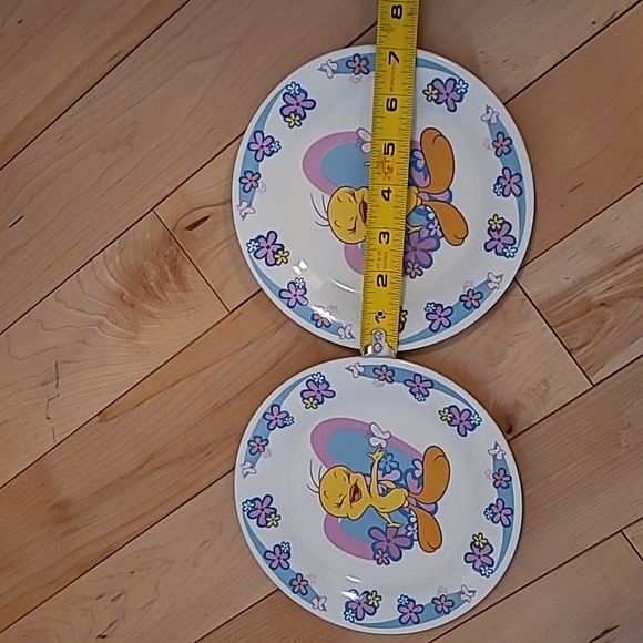 Gibson Looney Tunes tweety bird hearts/flowers plates, bowls, and mugs - Picture 5 of 8